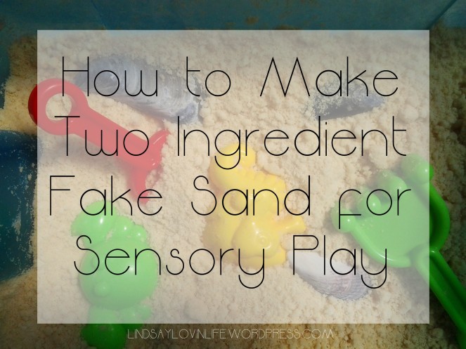 How to Make Fake Sand for Sensory Play