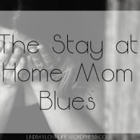 The Stay at Home Mom Blues